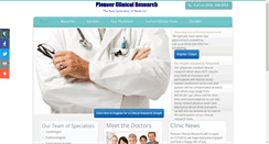 Desktop Screenshot of pioneerclinical.com